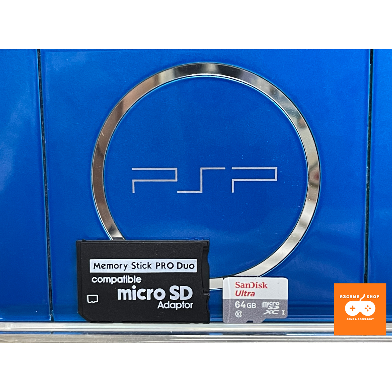 Combo áo thẻ microsd adaptor và thẻ nhớ sẵn game dành cho máy chơi game psp 1000 2000 3000