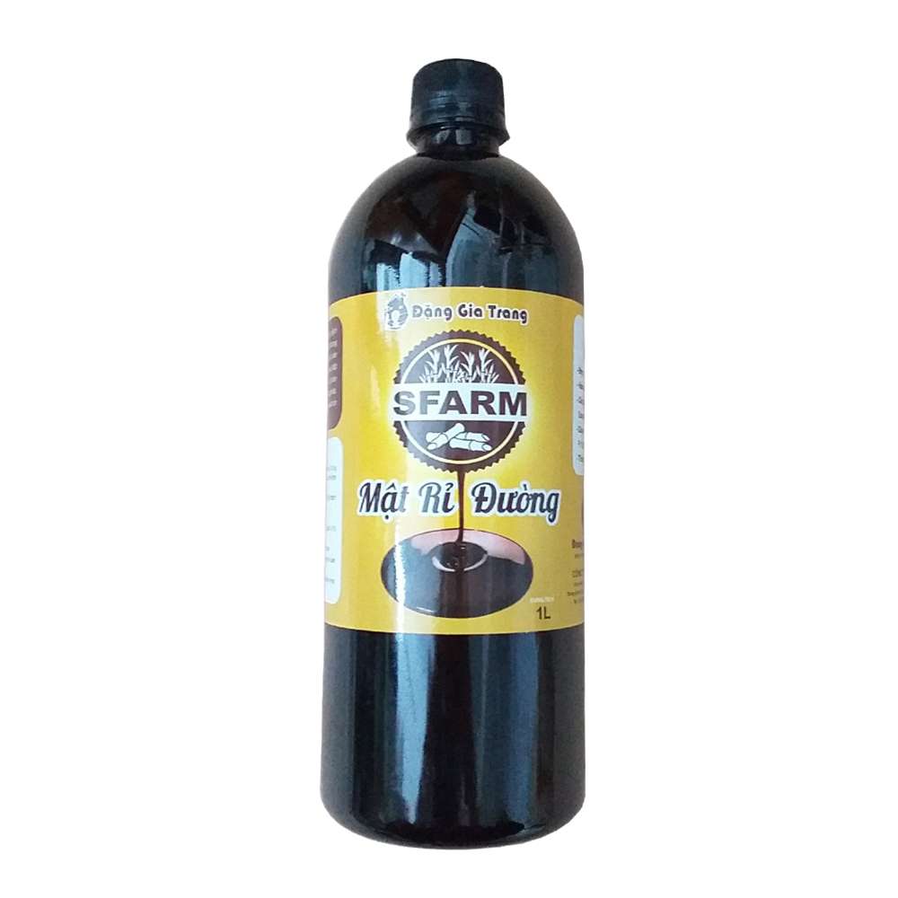 Mật rỉ đường sfarm nguyên chất dùng ủ phân, nuôi cấy vi sinh cực tốt chai 1 lít