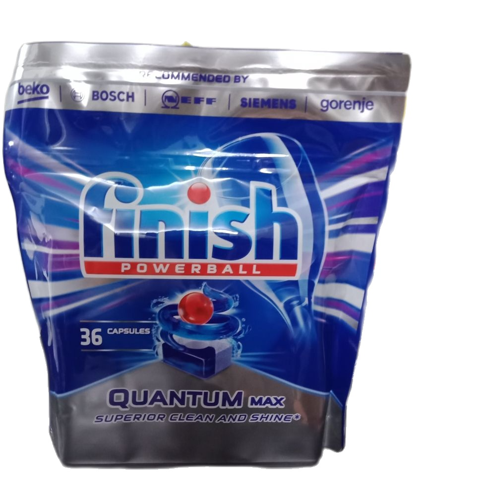 Viên rửa chén finish quantum túi 60 viên xuất xứ châu Âu -Viên rửa bát cao cấp