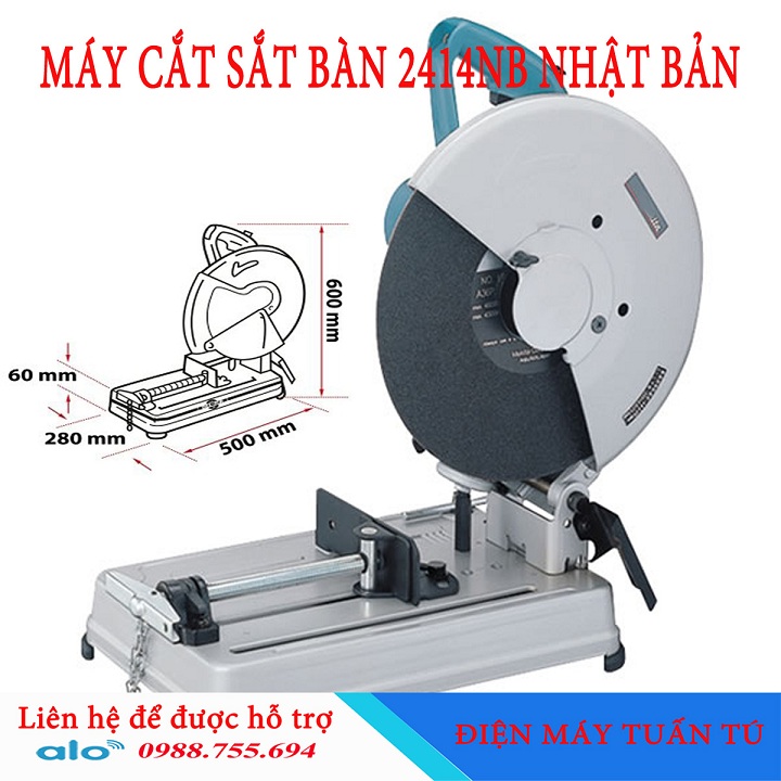 Máy cắt sắt bàn Nhật bản Makita2414NB 2000W
