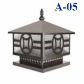 [HCM]Đèn trụ cổng: Mẫu đèn trang trí ngoài trời D200 mái trơn PH02A