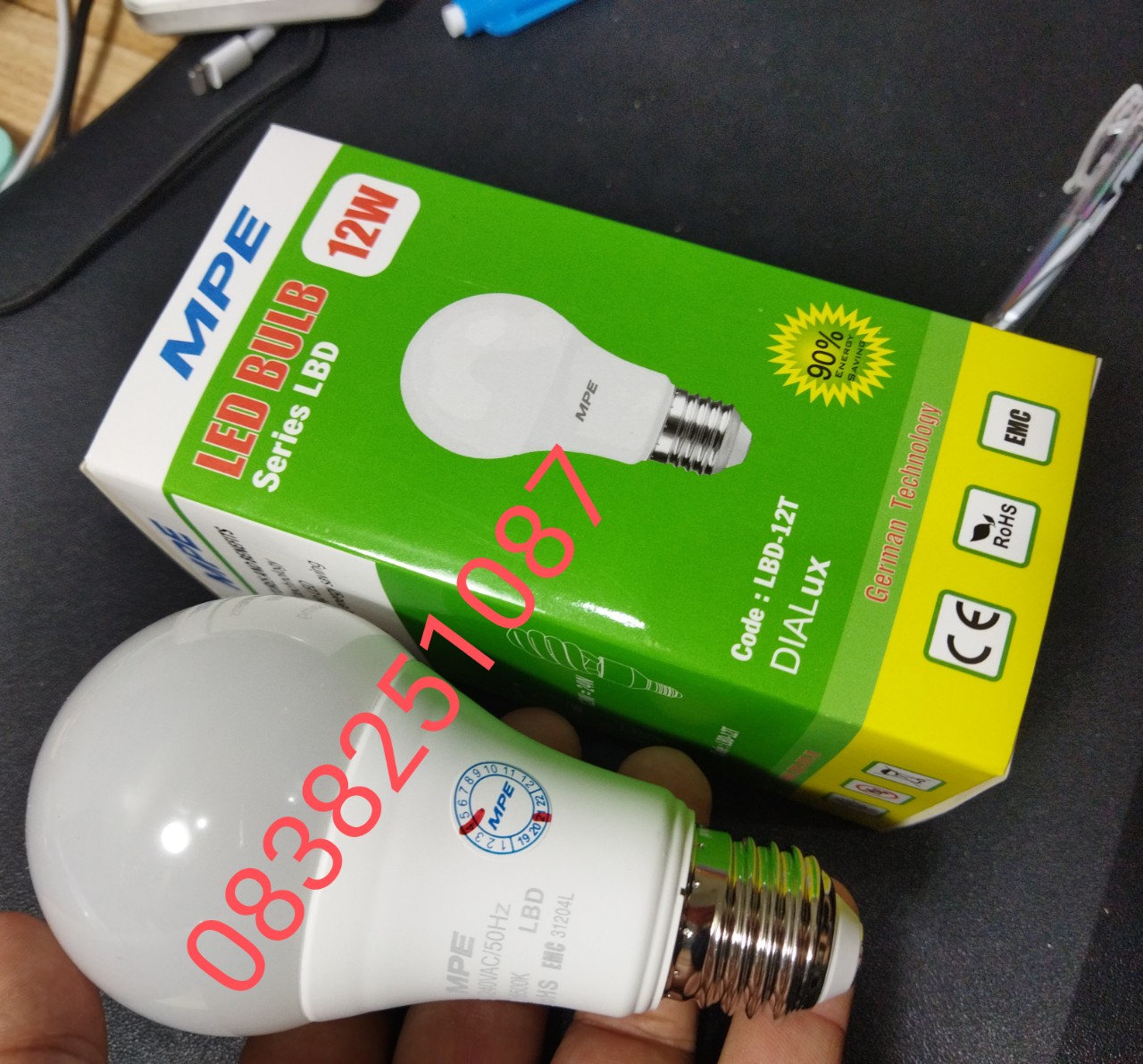 Bóng đèn led buld mpe 12w - lbd12