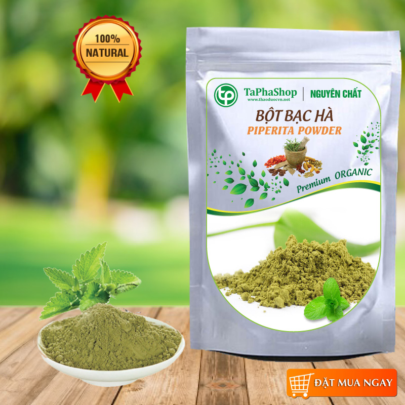 Bột bạc hà nguyên chất 200g - tấn phát