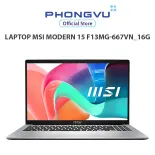 Laptop Msi Modern 15 F13MG-667VN_16G (i5-1334U/ Intel UHD 16GB/ 512GB/ Windows 11) - Bảo hành 24 tháng