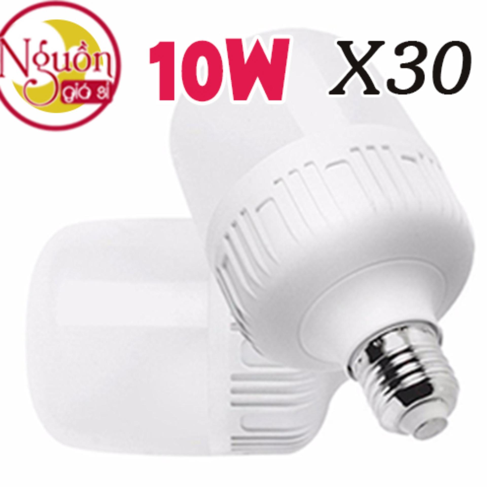 Bộ 30 bóng 10W hình tròn siêu sáng siêu bền