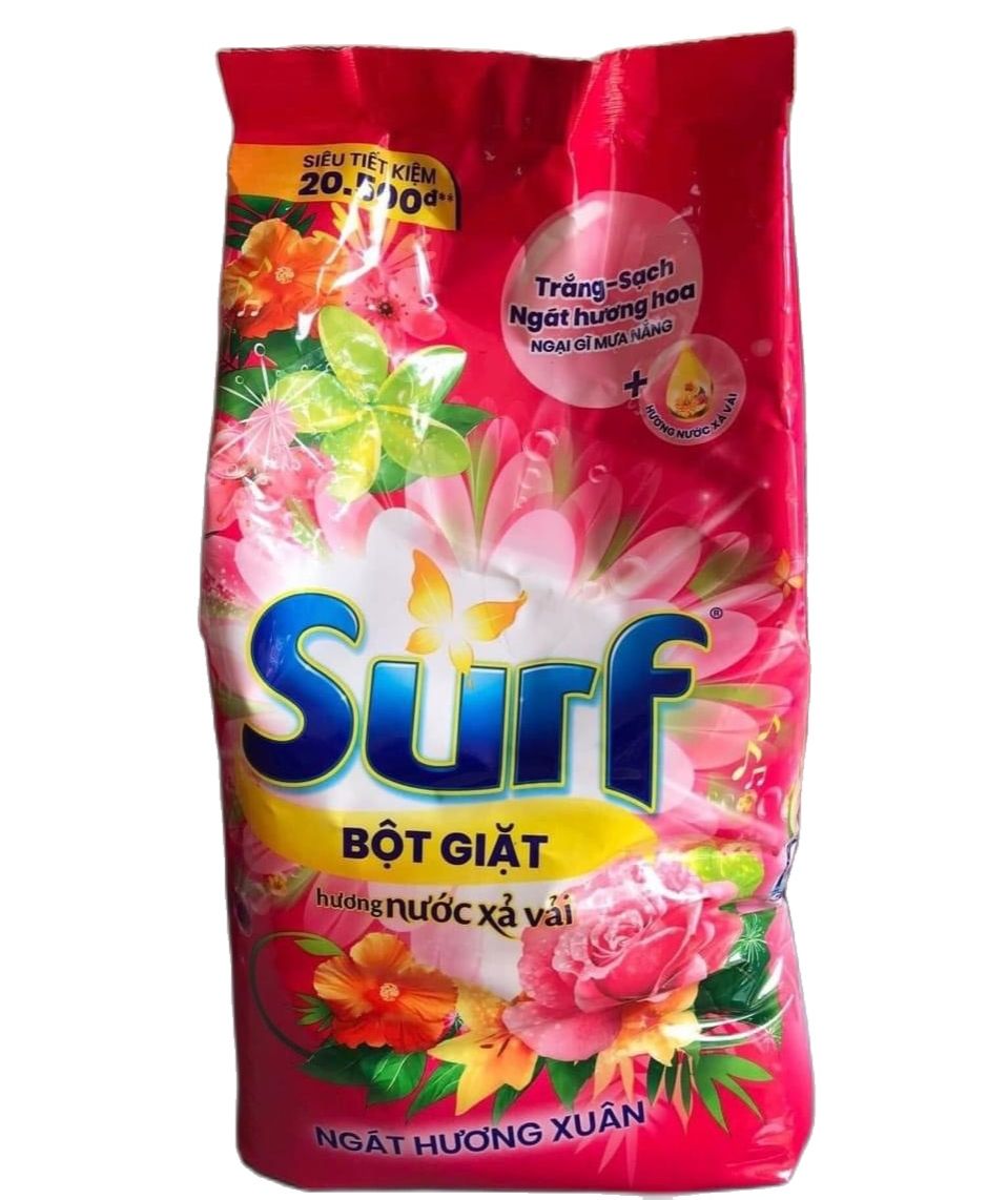 🍓🍓 BỘT GIẶT SURF 5,5kg hương comfort siêu siêu thơm lun Hàng Unilever chất lượng đỉnh nên đừng bao giờ so sánh nha khách 🌈🌈Giặt tay và máy đều đc ạ.Hàng surf này thì khách biết rồi.Dòng bột giặt bình dân nhưng giặt ok lắm nha.Vừa thơm vừa sạch ạ