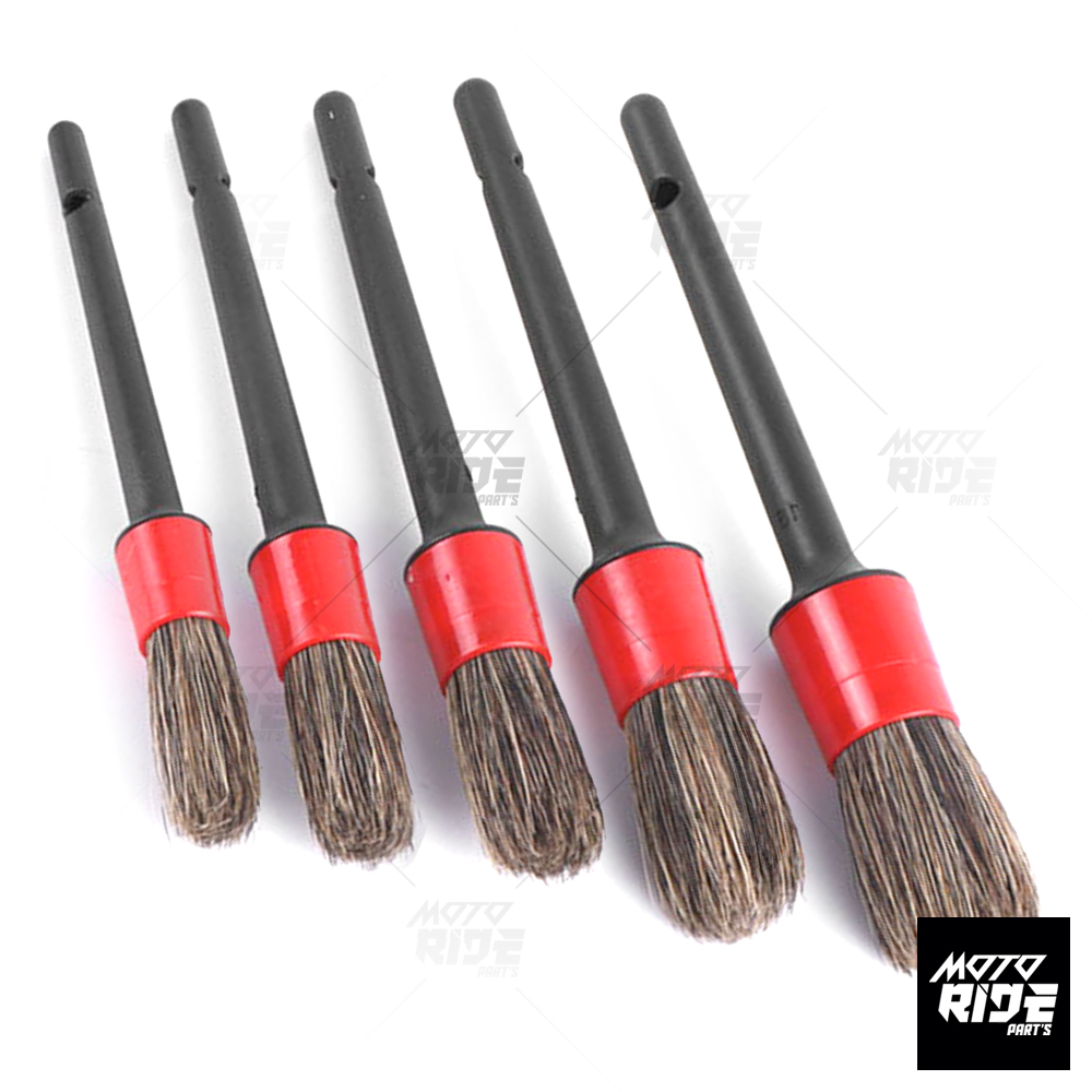 Bộ 5 cây cọ rửa xe detailing lông heo hỗn hợp