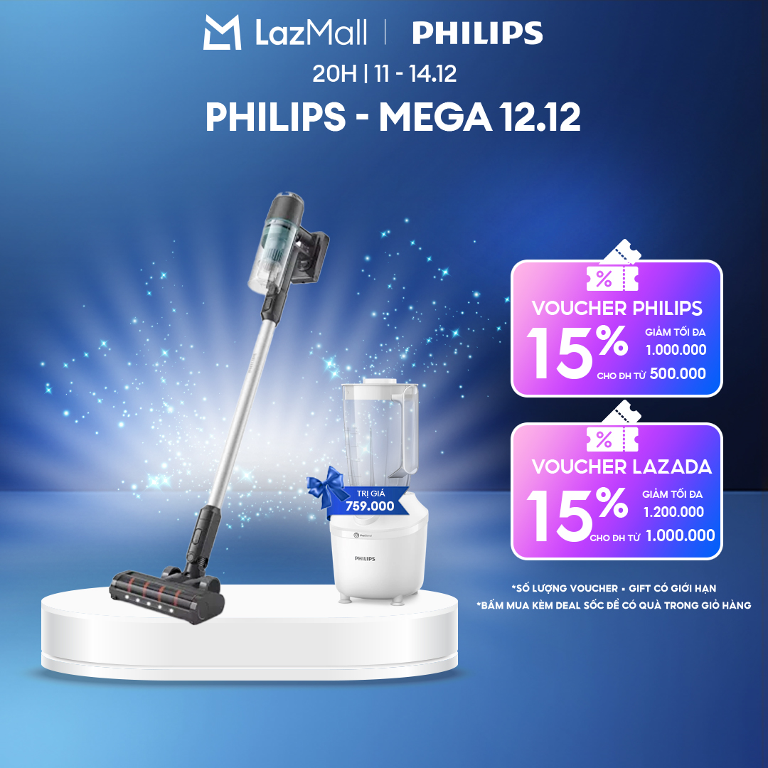  Máy Hút Bụi Không Dây Philips XC3031 01 - Hàng Phân Phối Chính Hãng 