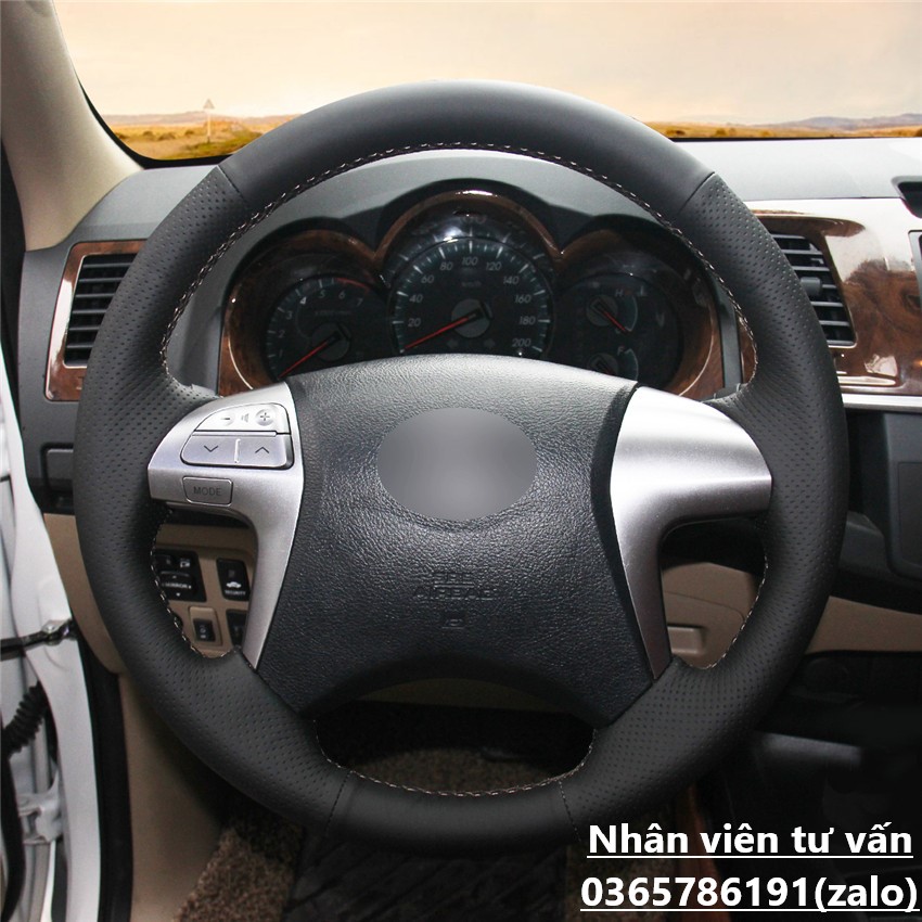 Bọc vô lăng xe toyota fortuner 2012-2015, toyota innova 2012-2016, toyota altis 2009-2010
