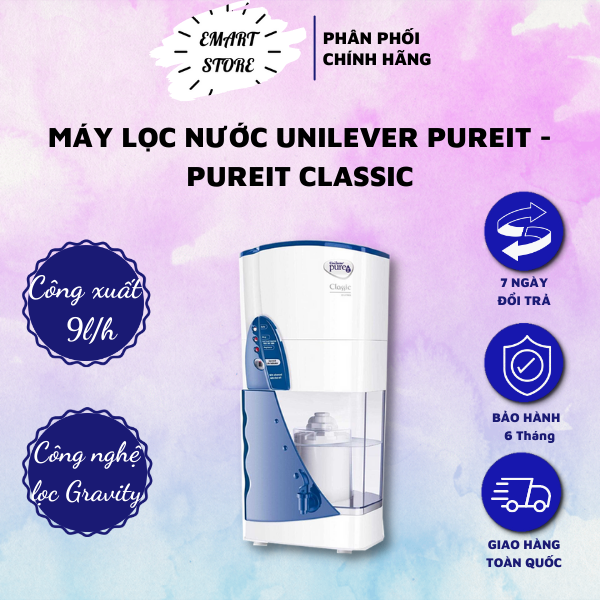 Máy lọc nước Unilever Pureit Classic - Bảo Hành 6 Tháng - Hàng Chính Hãng
