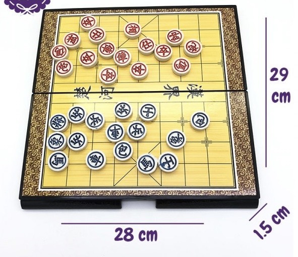 Bộ cờ tướng xếp gọn kt 28 x 30cm- bộ cờ tướng nhựa cao cấp