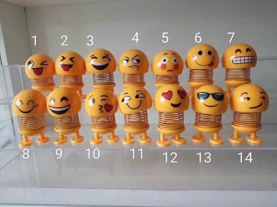 Icon nhún lò xo vui nhộn để xe hơi