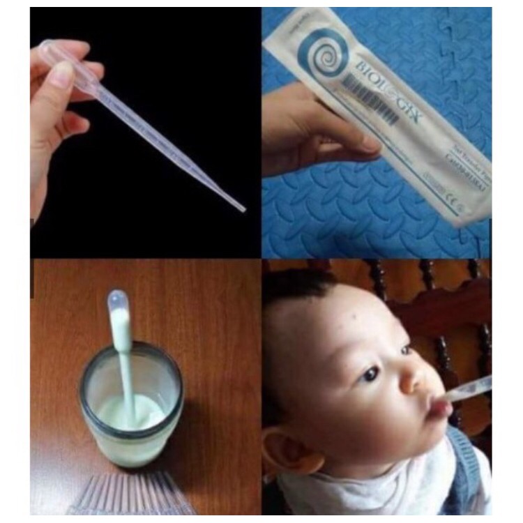 Ống Hút Sữa Cho Trẻ Lười Ti Bình Ống Bón Thuốc