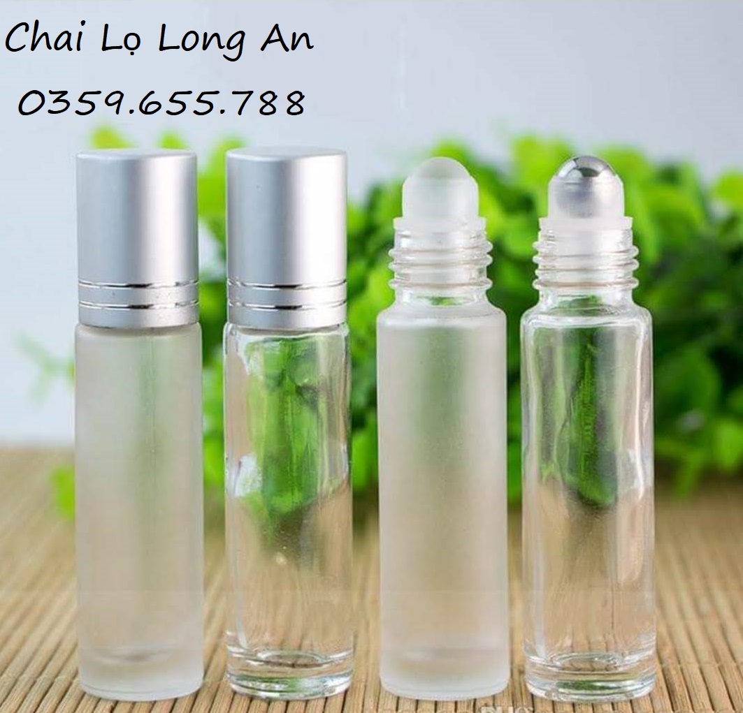 Chai bi lăn nắp bạc 10ml / chai chiết nước hoa