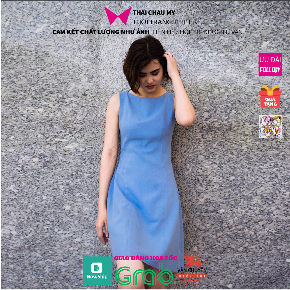 Đầm công sở nữ decoup ôm body tôn dáng đủ size, váy dự tiệc sang chảnh Thái Châu Mỹ