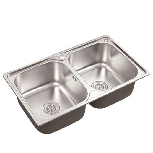 Chậu rửa chén bát Inox 2 hố