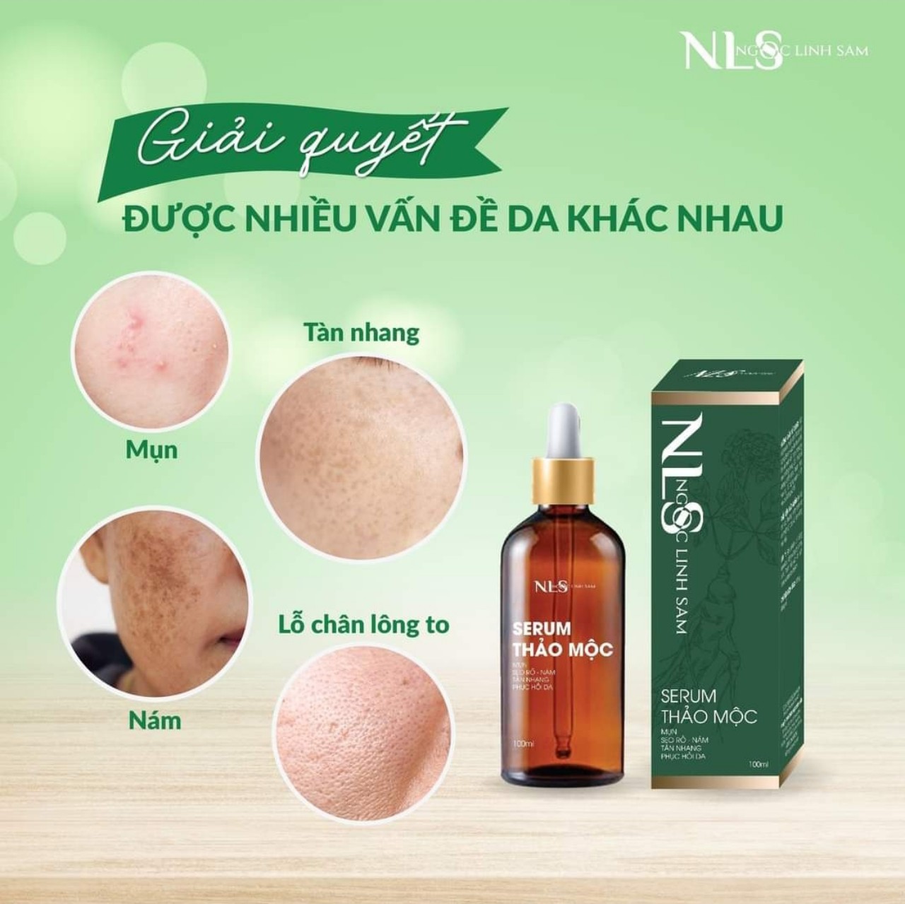 Serum Ngọc Linh Sâm tái tạo da