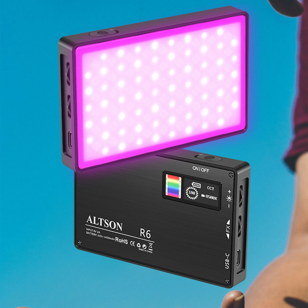 New RGB LED Camera Light Full Color Output Video Lamp Light Light Light