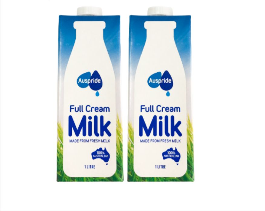 Combo 2 Hộp Sữa Tươi Tiệt Trùng Úc Hiệu Auspride Full Cream Không Đường 1L -NGỌT THANH