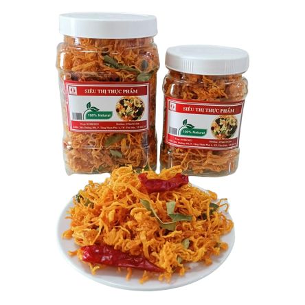 Hộp 300g Khô gà lá chanh đặc biệt thơm ngon ORANMART- LOẠI I