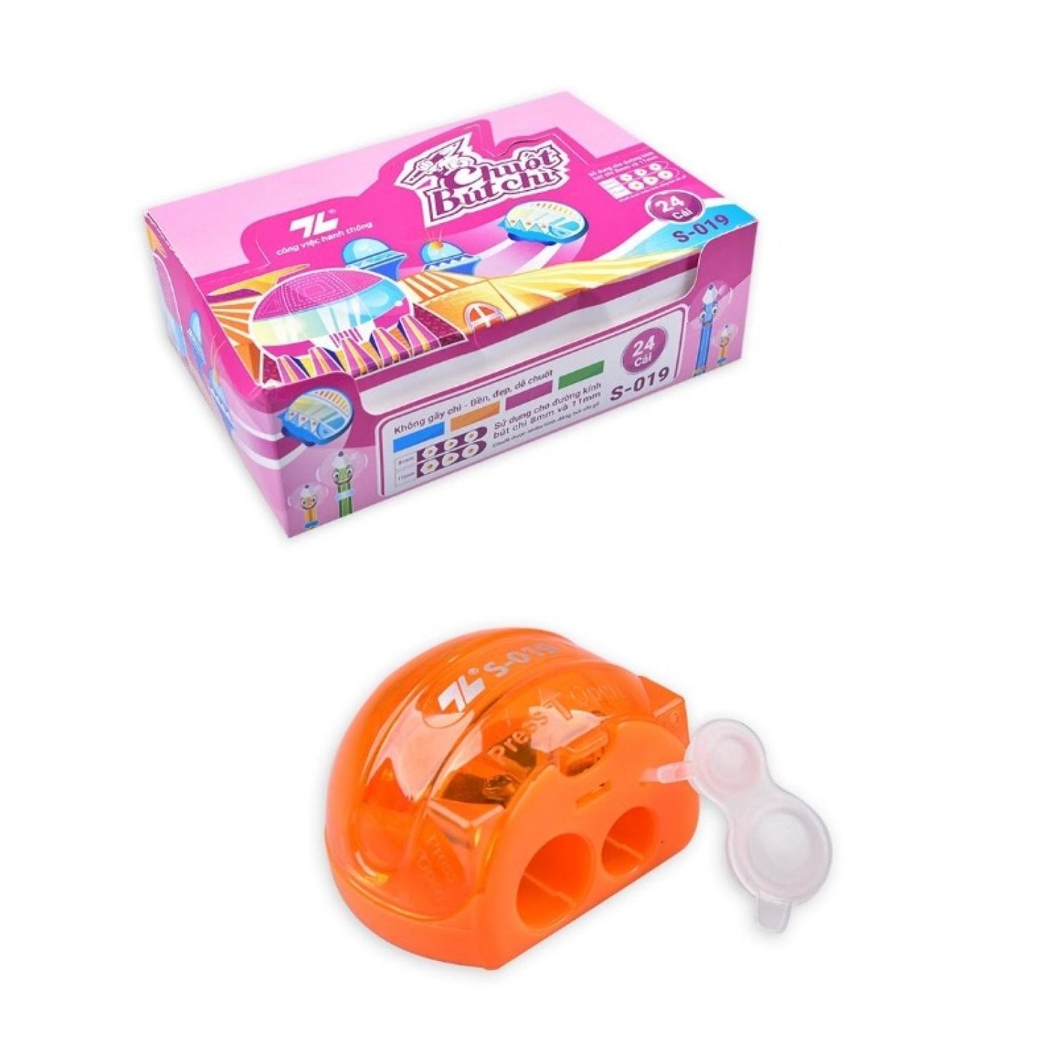 Gọt chì đĩa bay s-019 thiết kế sinh động nhiều màu
