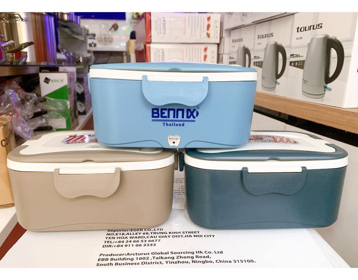 Hộp cơm cắm điện Bennix BN-88I, 3 màu lựa chọn, hàng chính hãng