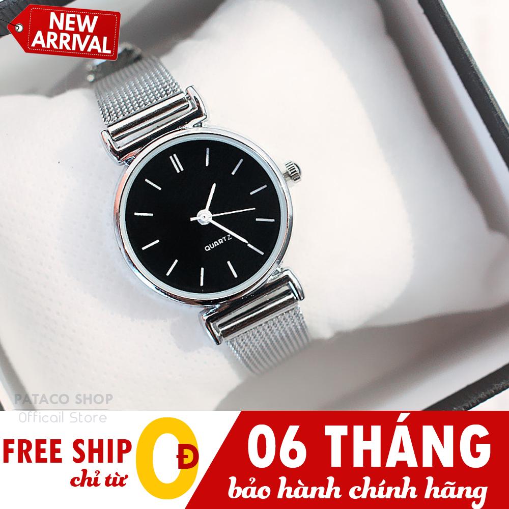Đồng hồ nữ thanh lịch Candycat C39, Dây lưới thép không gỉ, Kháng nước sinh hoạt nhẹ, Bảo hành 6 tháng