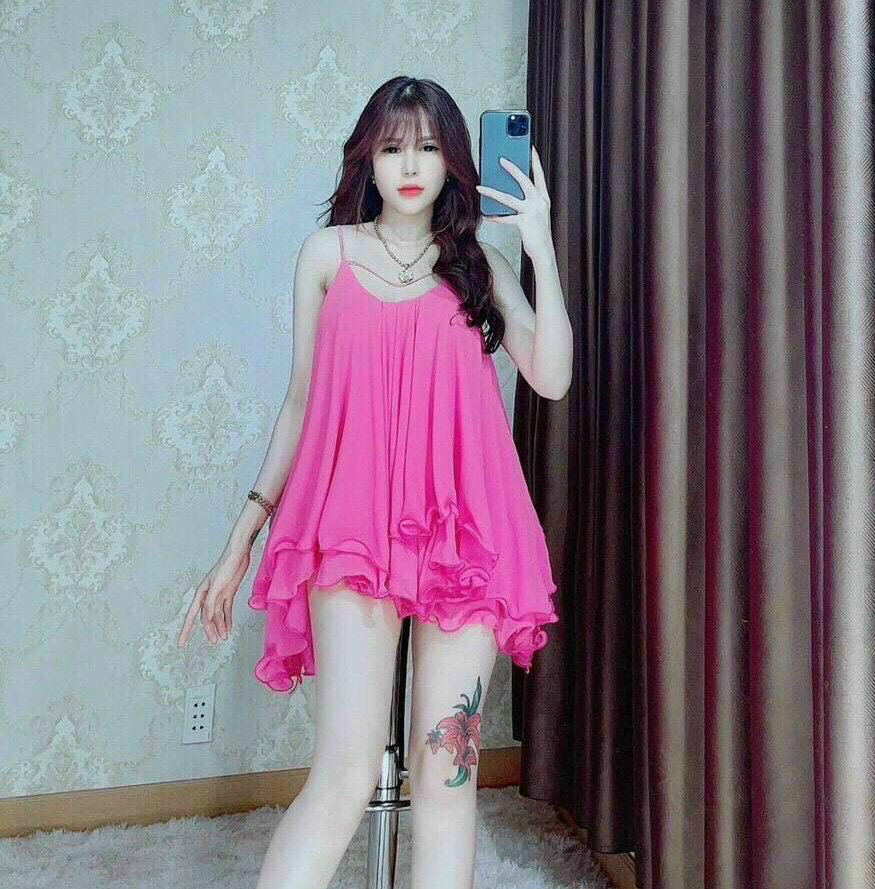 Áo Thời Trang Nữ 2 Lớp Bèo Hở Đan Dây Lưng Form Dấu Quần No1-SG -Fashion