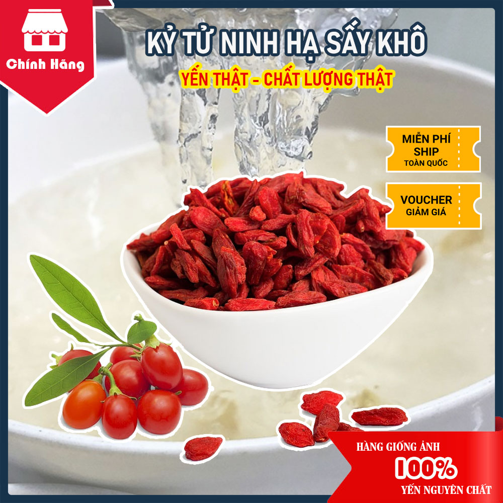 Kỷ tử ninh hạ sấy khô loại 1 - nguyên liệu chưng yến - yến xứ nẫu