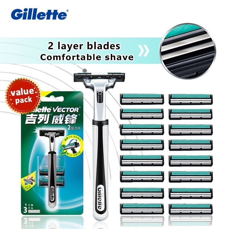 Dao cạo thẳng Gillette Vector an toàn máy cạo râu cho cạo râu cho nam Máy cassette cho râu shavette công cụ Hướng dẫn sử dụng cạo trường hợp