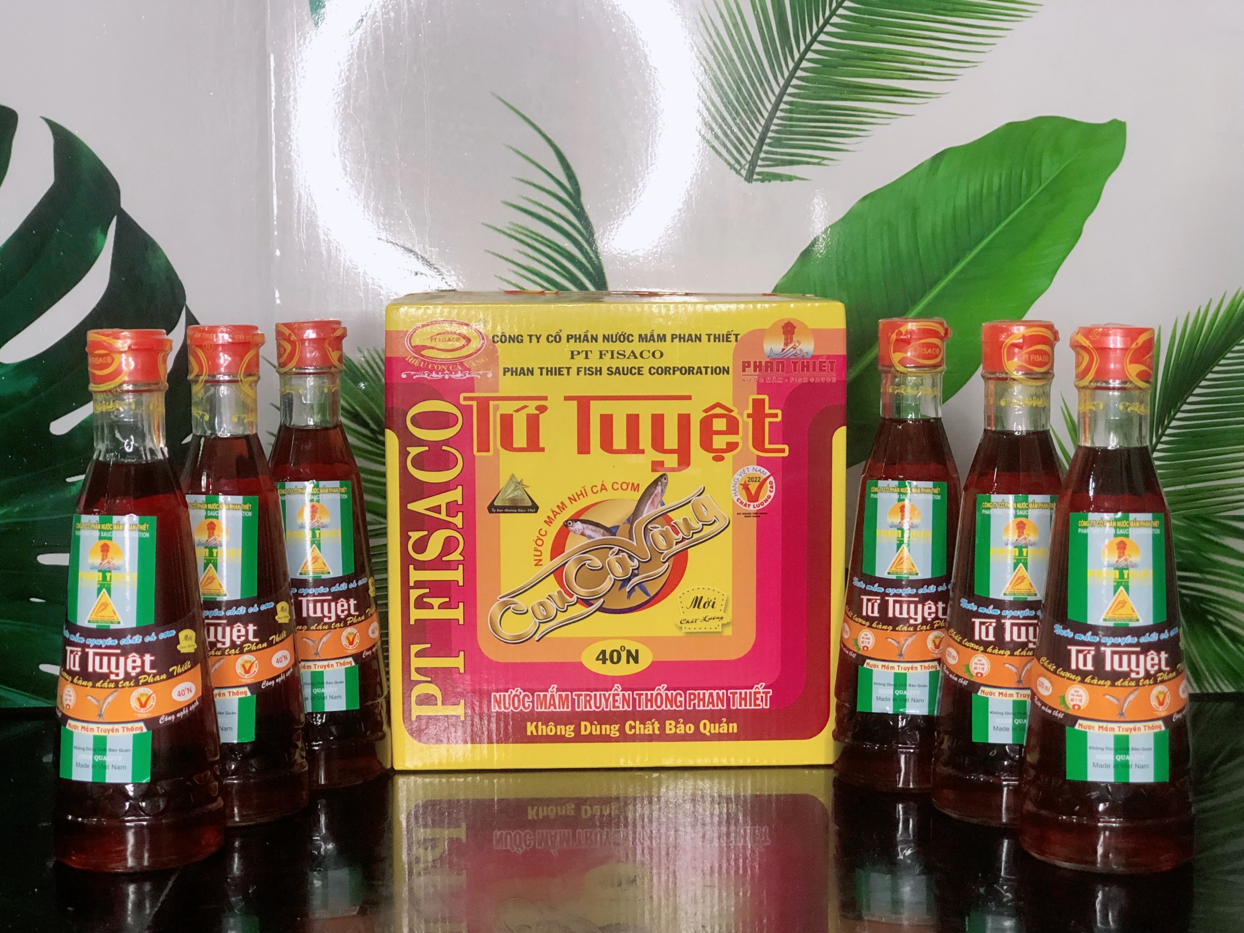 Nước mắm nhĩ cá cơm tứ tuyệt _ 1 thùng 6 chai _ 320ml/chai