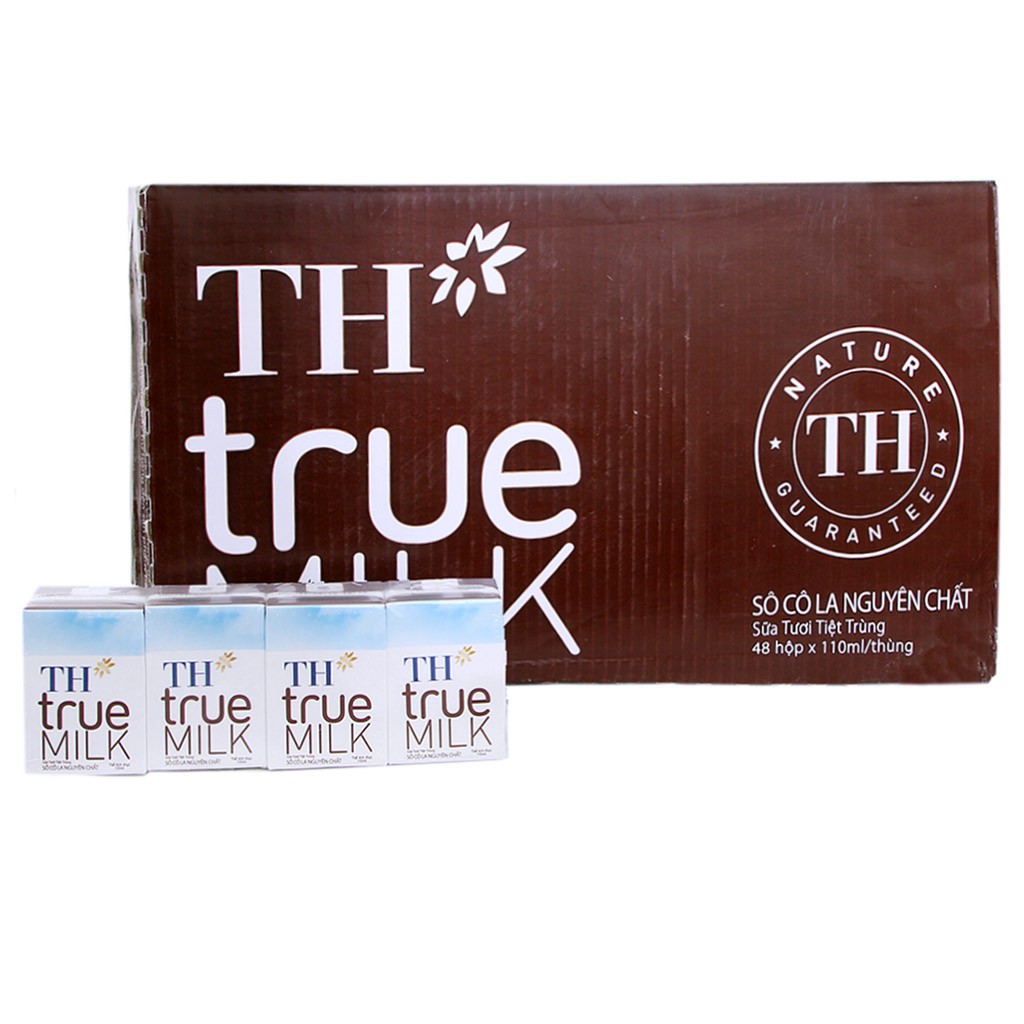 Lốc 4 Hộp Sữa TH True Milk Socola 110ml