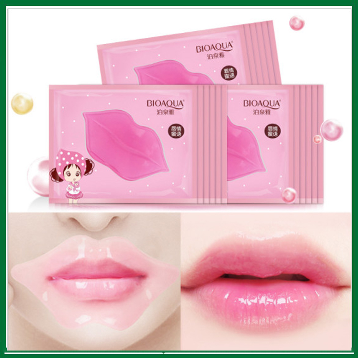 COMBO 5 Mặt nạ dưỡng môi collagen BIOAQUA 🔥𝑭𝑹𝑬𝑬𝑺𝑯𝑰𝑷🔥 giảm thâm, làm mềm, dưỡng ẩm môi , Mặt nạ môi Dưỡng môi thâm . ☘️ BODY CARE SHOP ☘️ A5