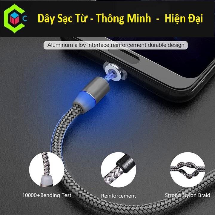 Cáp sạc đa năng 3 đầu Lightning - MicroUSB - Type-C dài 1m sạc 3 thiết bị cùng một lúc.Cáp Sạc Nam Châm,Cáp Sạc Iphone,Cáp Sạc Type C,Cáp Sạc Sam Sung,Cáp Sạc Anker,Cáp Sạc Nhanh.
