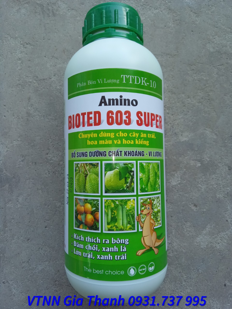 Phân bón vi lượng amino bioted 603 super - kl:1 lít