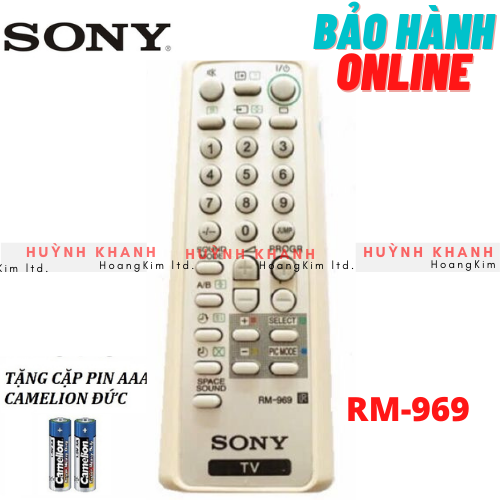 REMOTE TV SONY RM-969 (ĐỜI CŨ)