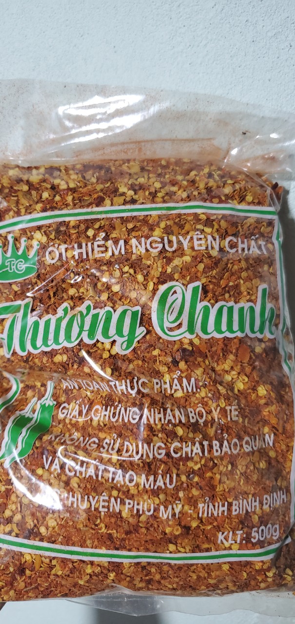 [HCM]Ớt Xay Còn Hạt Thương Chanh Gói 500g