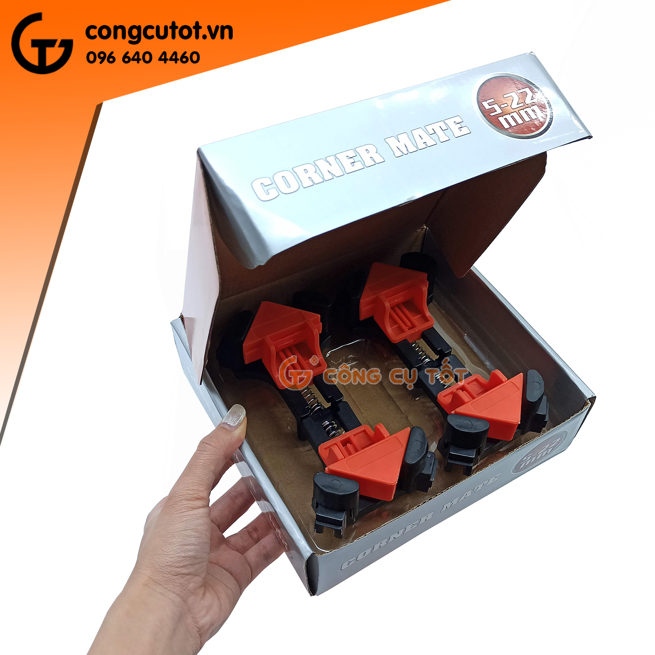 Bộ 4 kẹp góc vuông nhanh - vam kẹp gỗ nhanh
