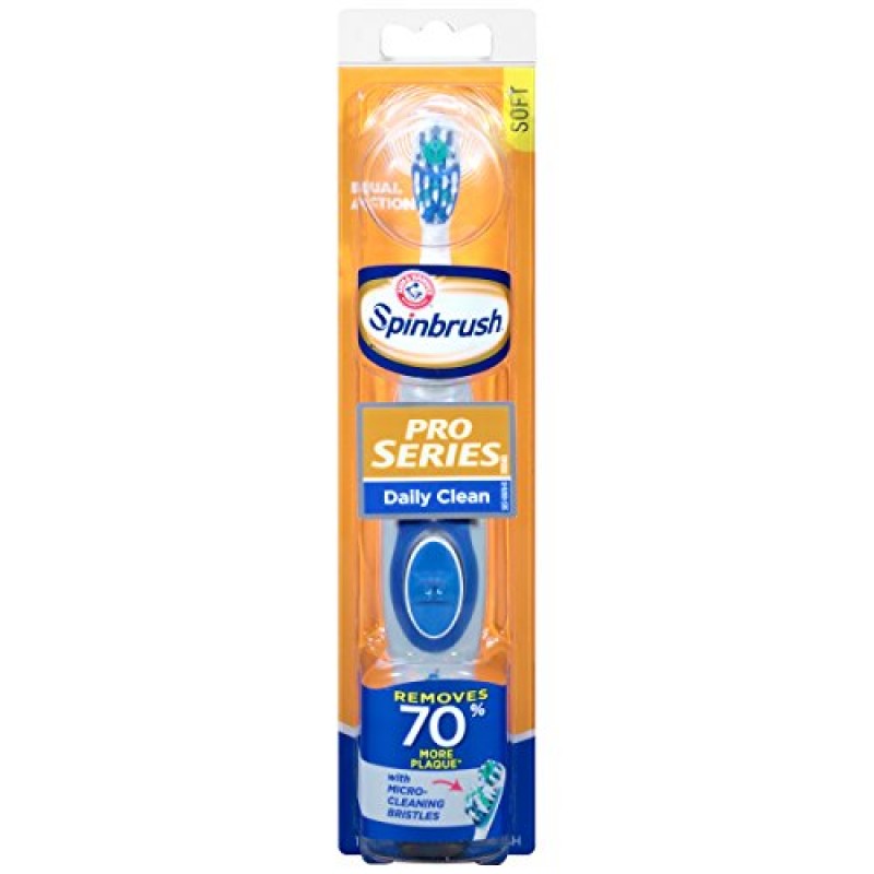Bàn chải đánh răng pin Spinbrush Daily Clean Toothbrush của Arm & Hammer loại có thê thay đầu