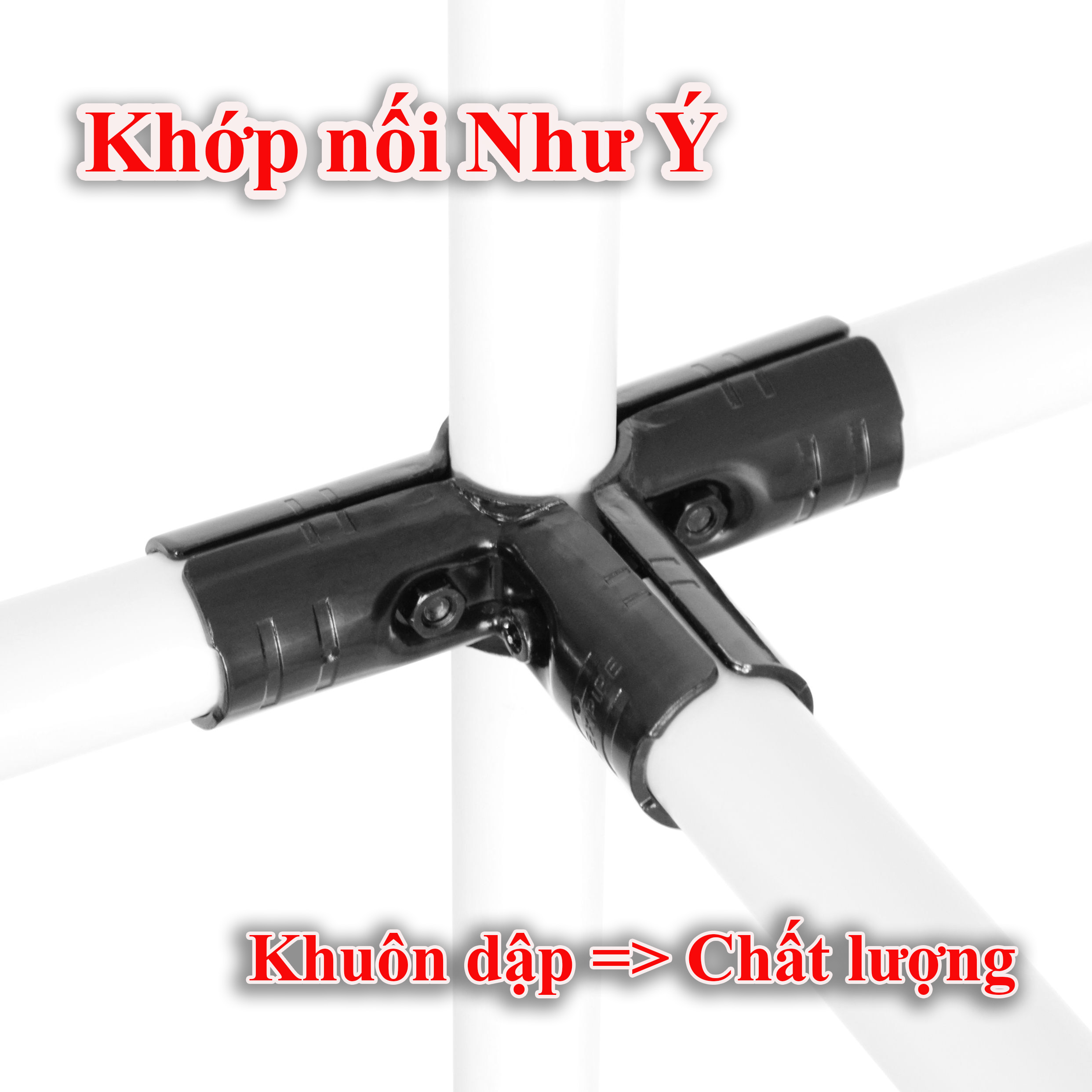 [HCM]Khớp Nối kim loại Hj-3 DIY  cho ống phi 2728/Metal Joints