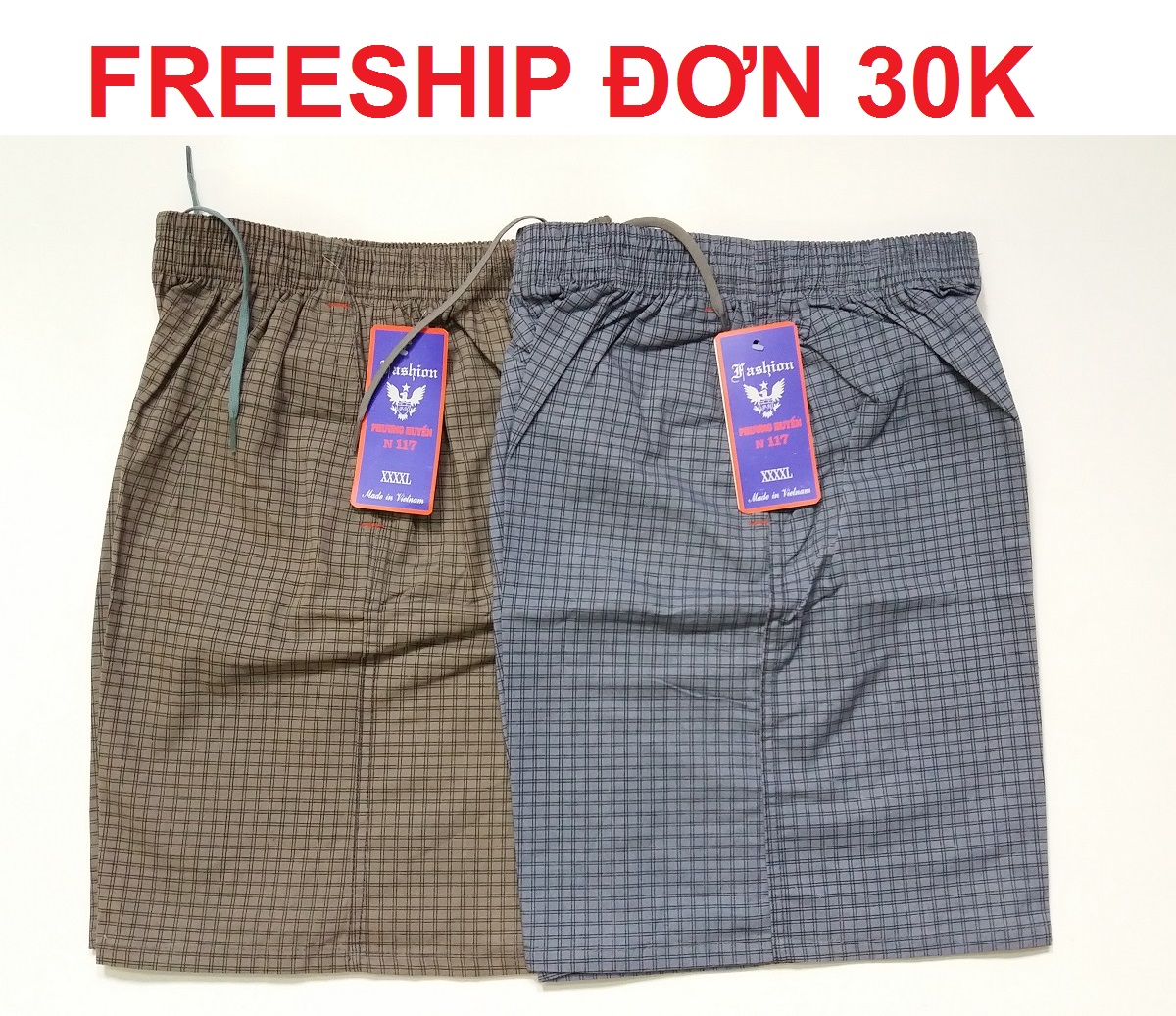 COMBO 2 QUẦN ĐÙI NAM, QUẦN SHORT NAM  - VẢI KAKI DÀY CAO CẤP , ỐNG RỘNG,  HÀNG VN (ẢNH THẬT)