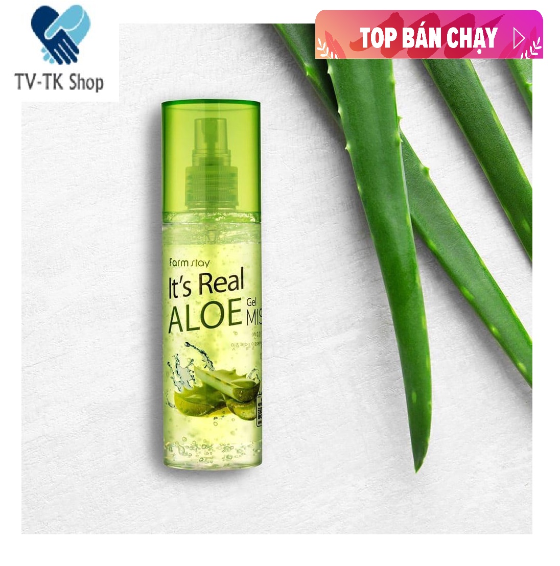 Xịt khoáng nha đam karite its real aloe vera - dưỡng da trắng hồng hiệu qủa