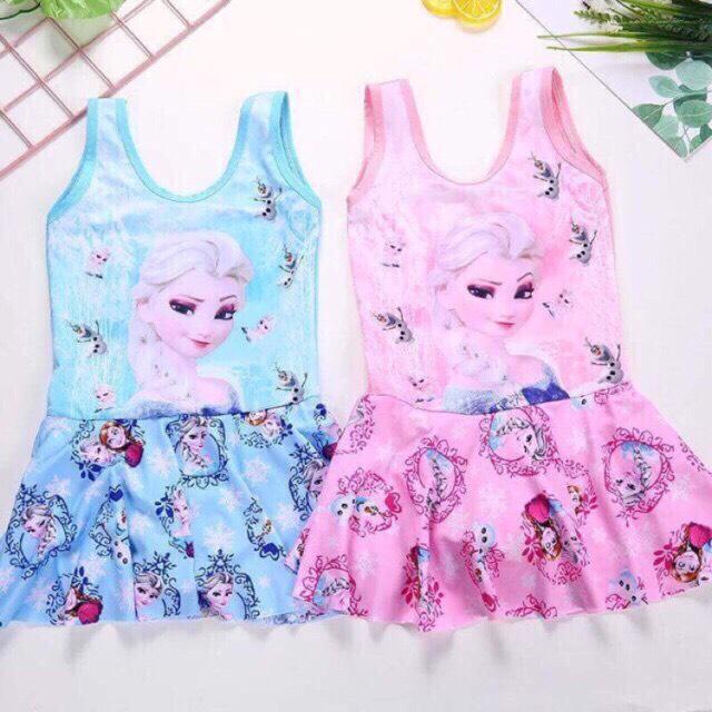 Váy bơi elsa cho bé 15-22 kg - đồ bơi elsa liền thân cho bé gái