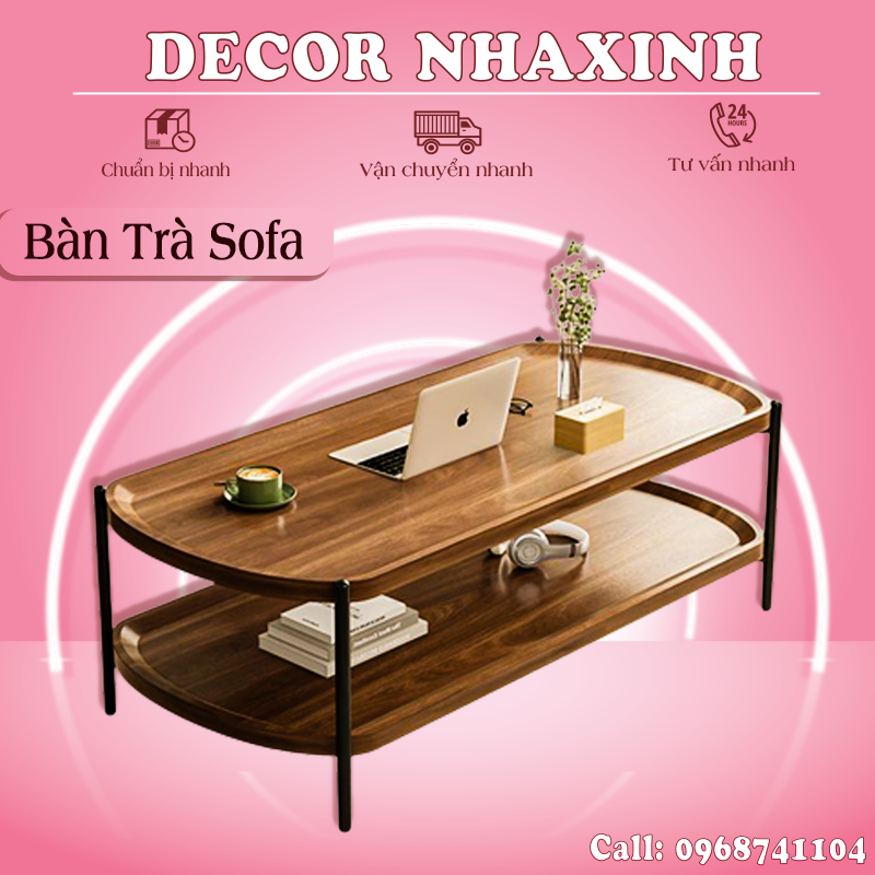 Bàn Trà Bàn Uống Nước Bàn Sofa Phòng Khách Mặt Gỗ Nguyên Khối Chống Thấm Nước Chông Mối Mọt Bàn Trà Sofa Nội Thất Thông Minh