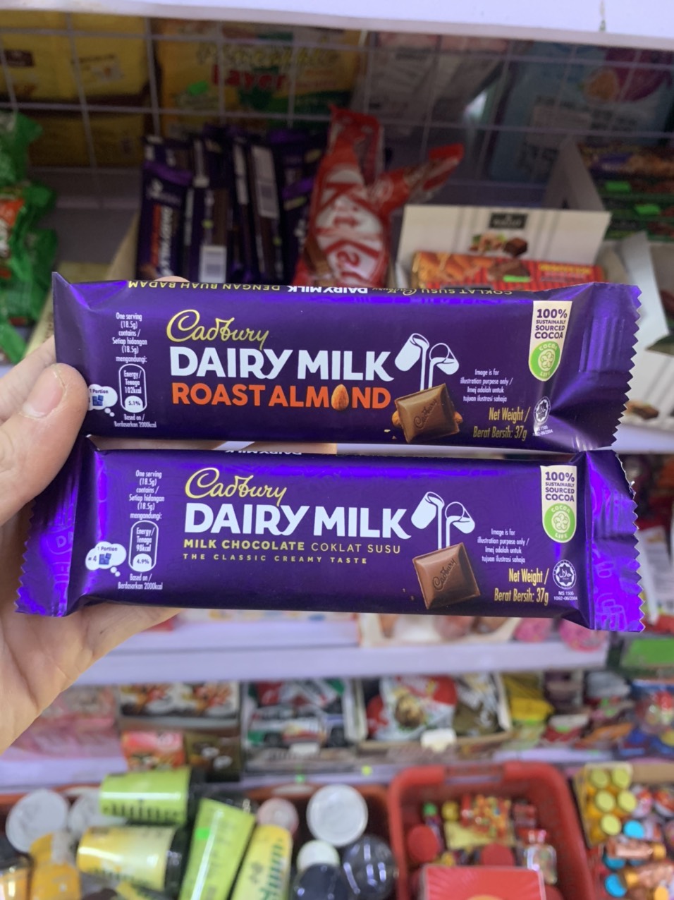 Kẹo socola cadbury dairy milk trái cây và hạt 40g