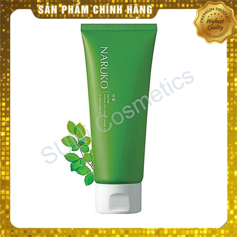 Sữa rửa mặt Naruko tràm trà 120gr chính hãng Đài Loan