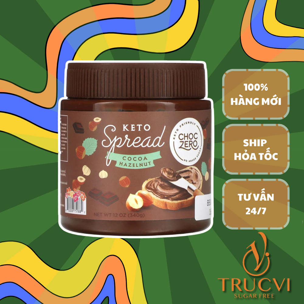 Sốt Chocolate Hạt Phỉ không đường ChocZero sugarfree