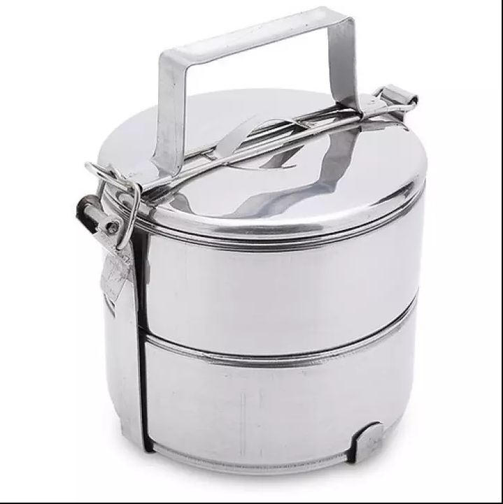 Cà mCamen inox cao cấp 2 tầng -Hộp cơm 2 ngăn/hộp cơm inox giá rẻ -Camen giu nhiet - Hộp cơm,hộp đựng cơm văn phòng 2 tầng inox