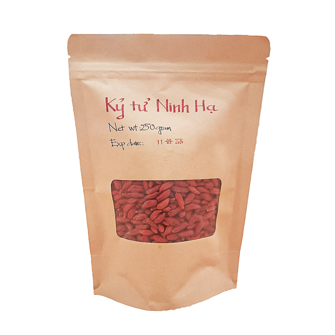 Kỷ tử Ninh Hạ 250g-Kỷ tử hữu cơ sấy lạnh chính gốc Ninh Hạ, nhập khẩu trực tiếp