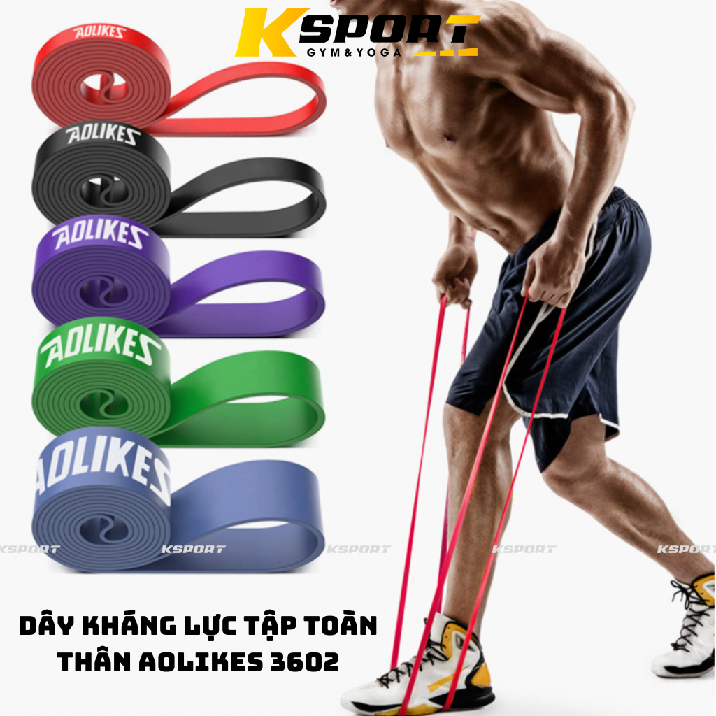 Dây Kháng Lực Power Band Hỗ Trợ Thể Thao Đa Năng Aolikes (Chính Hãng)